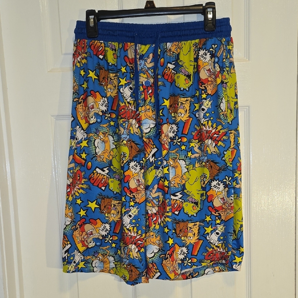 Nickelodeon Blue Cartoon Print Pajamma Shorts